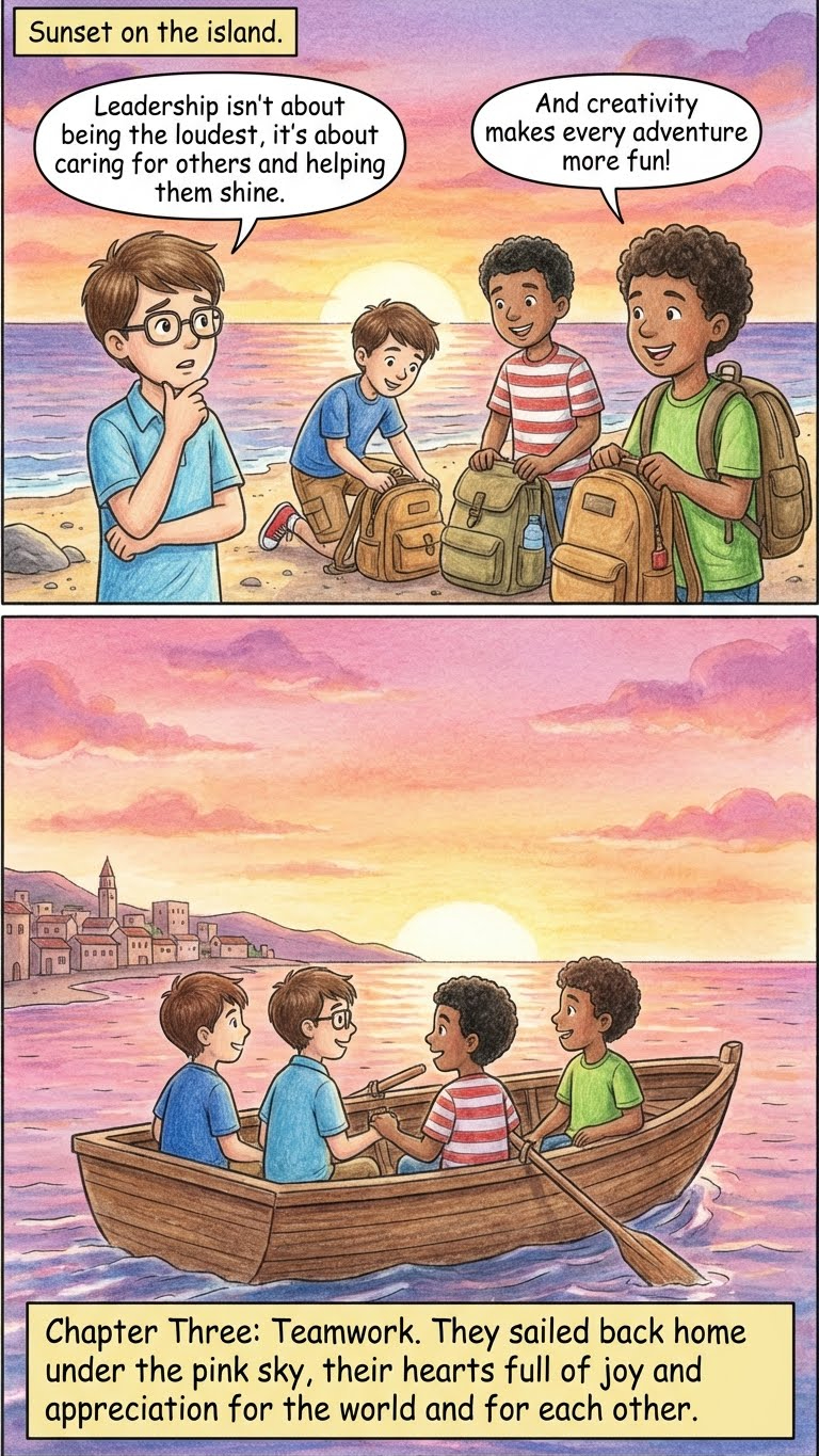 The explorers returning home